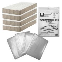 UBMOVE twin mattress bag 4 pack. to protect your mattress and spring box.